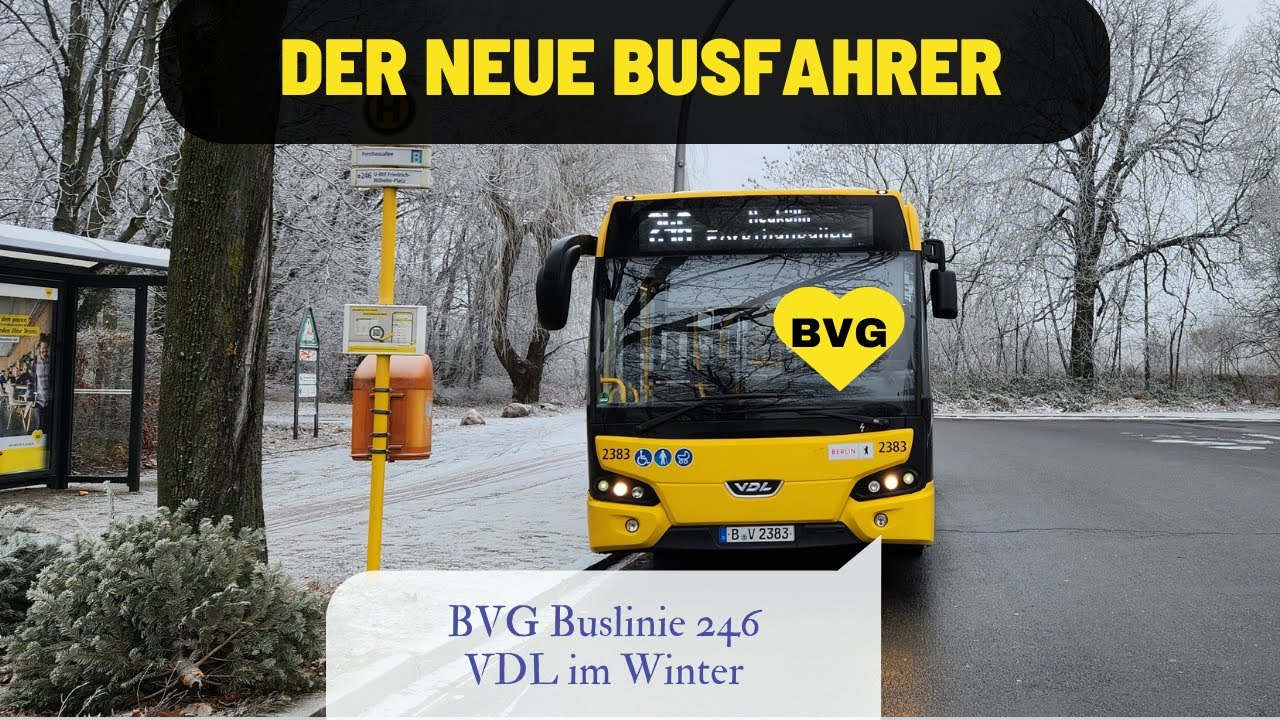 BVG Buslinie 246 Mitfahrt. #bvg #öpnv #bus  #vdl