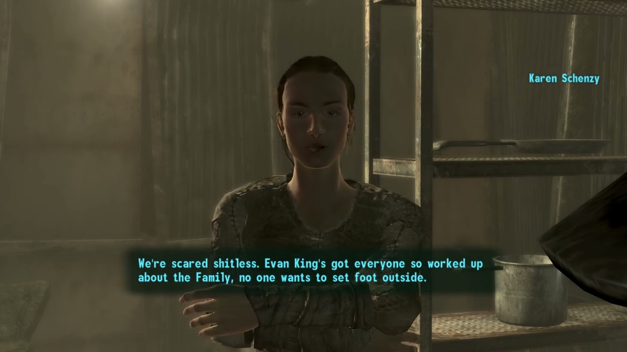 Checking in on the families of Arefu and discovering something terrible, Repair Bobblehead in Evan K