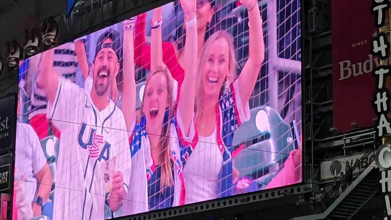 Team USA vs GB 3/7/26 #jumbotron pregame World Baseball Classic