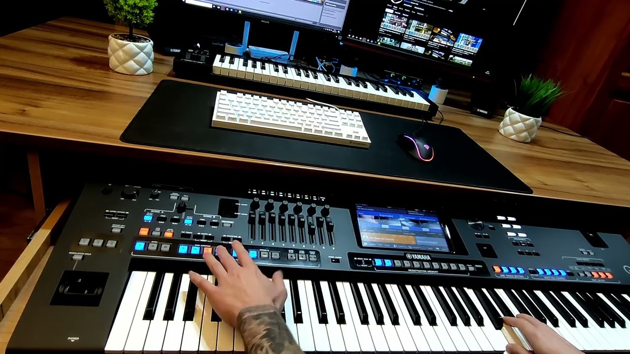 Na dworze ciemno 🎵🔥 YAMAHA GENOS 🎵🔥