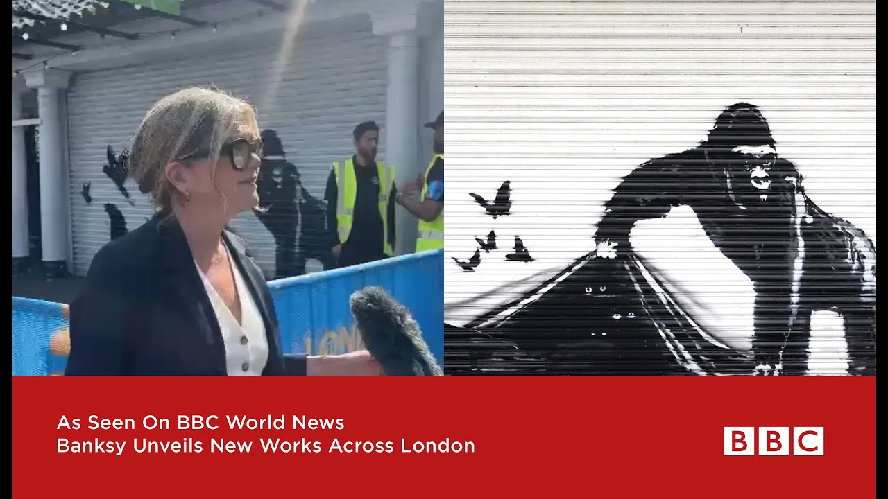 As Seen On BBC World News | Banksy Unveils New Works Across London