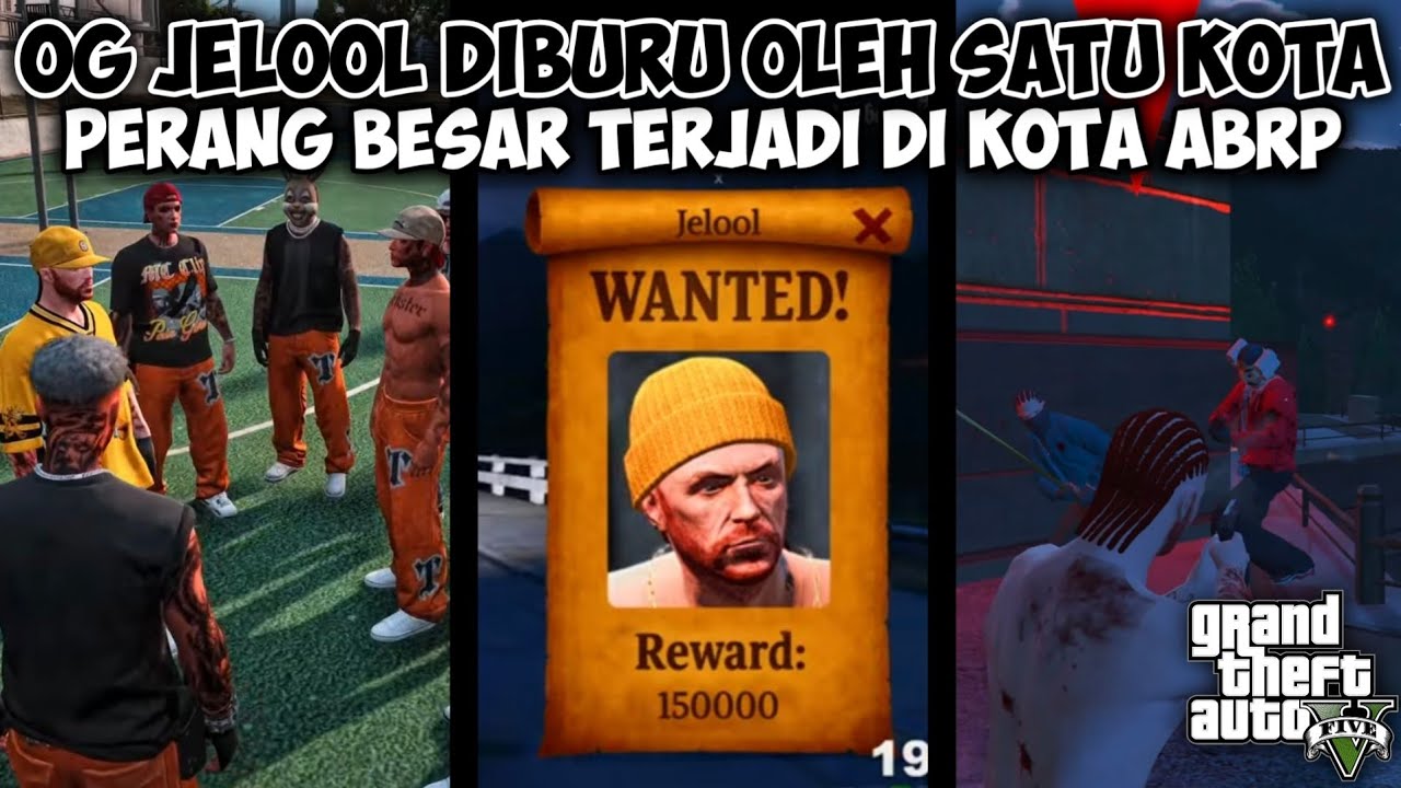 WANTED!😱💀 OG JELOOL JADI TARGET SEMUA ORANG DI KOTA ABRP 🔥 | GTA V ROLEPLAY