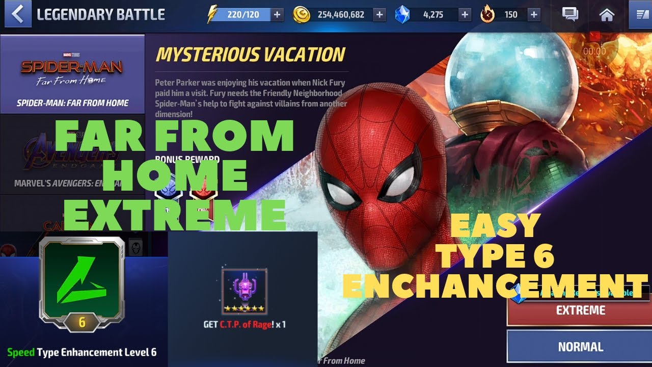 Spiderman Type 6 (Getting a Rage CTP) - Far From Home Legendary Battle Extreme - Marvel Future Fight