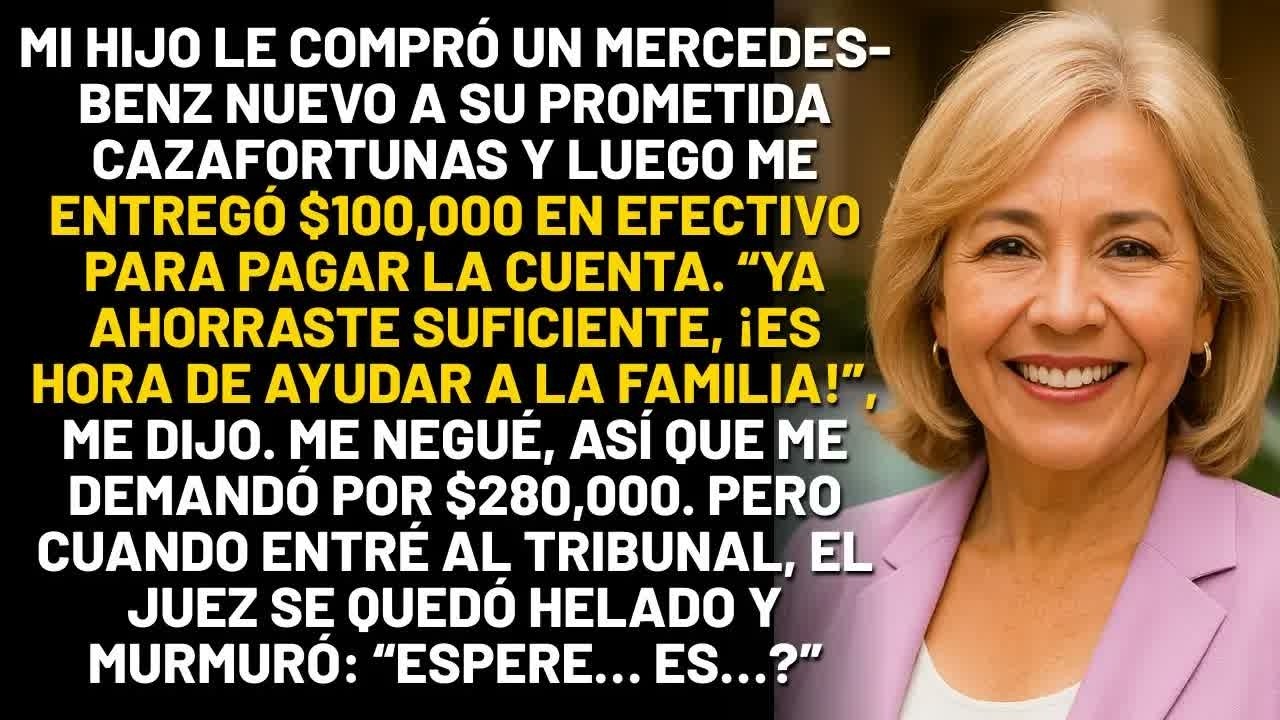 Mi hijo le compró un Mercedes Benz nuevo a su prometida cazafortunas y luego me entregó 00,000