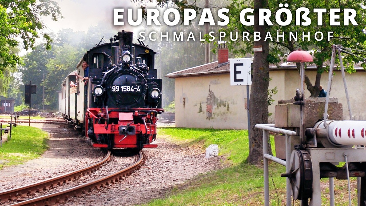der Bahnhof Mügeln - Zugverkehr seit 1884