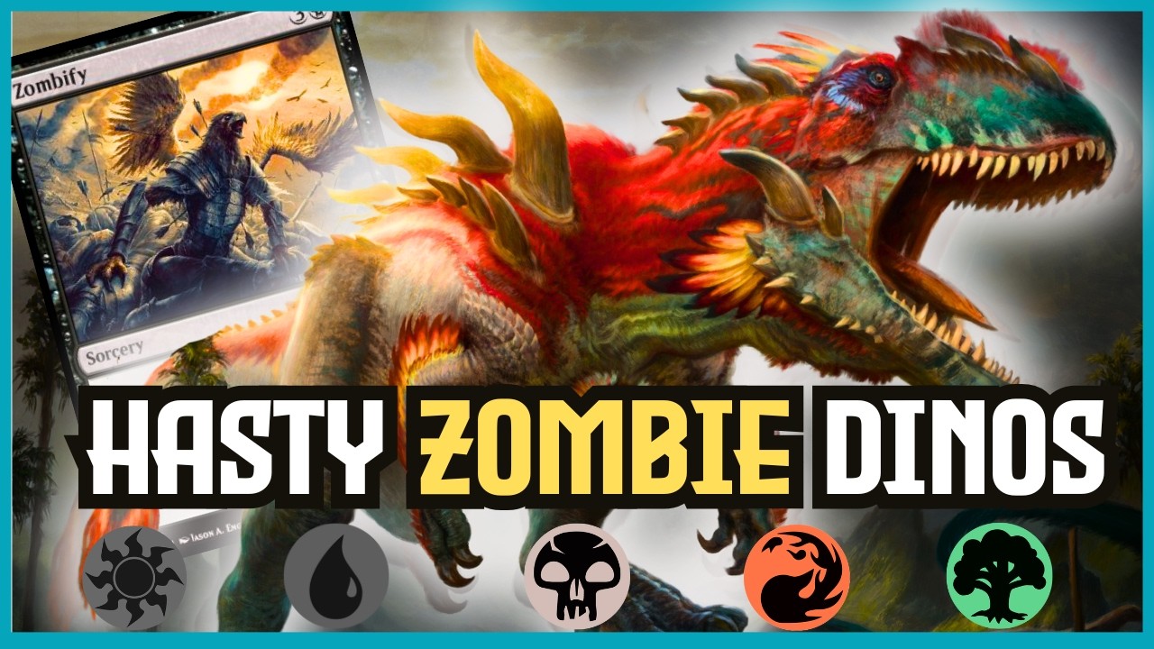 🔴🟢⚫Get EASY WINS Reanimating Dinos! |  MTG Arena Foundations Standard Jund Ranked