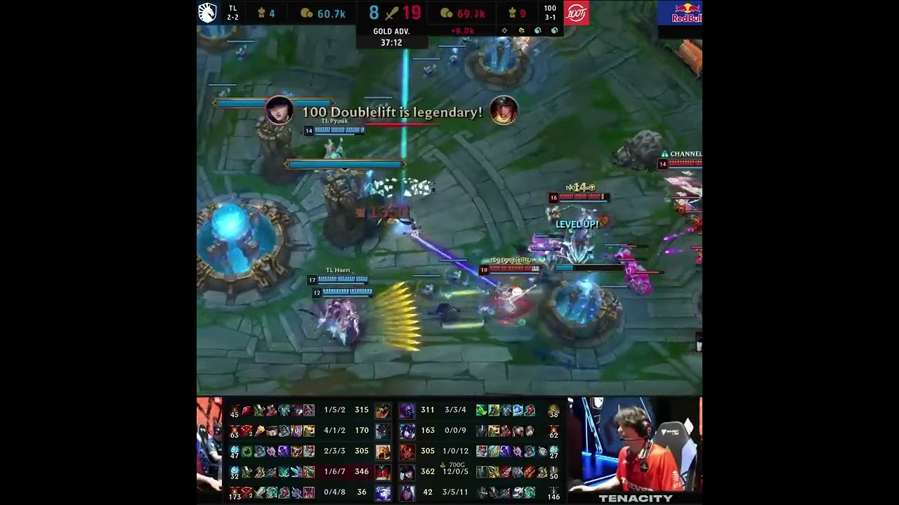 Doublelift Does A LOT of Damage onto Yeon😵(2023) | League of Legends Esports Moments #shorts