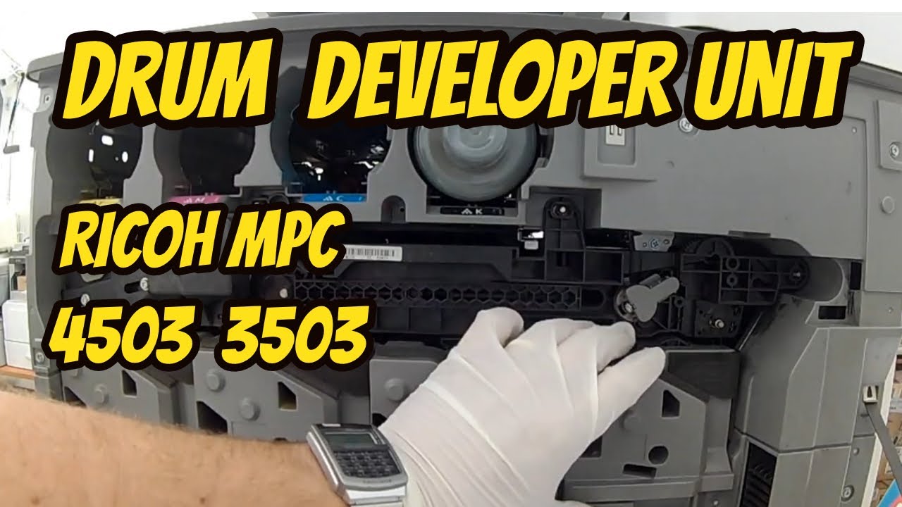 How to replace Drum Unit RICOH MPC3003, MPC3503, MPC4503, MPC5503, MPC6003 Copier