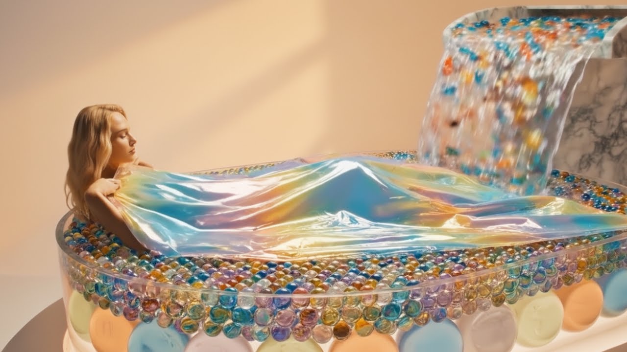 Which Rainbow Dream Bed Would You Choose? 🌈✨ Most Satisfying Colorful ASMR Visuals