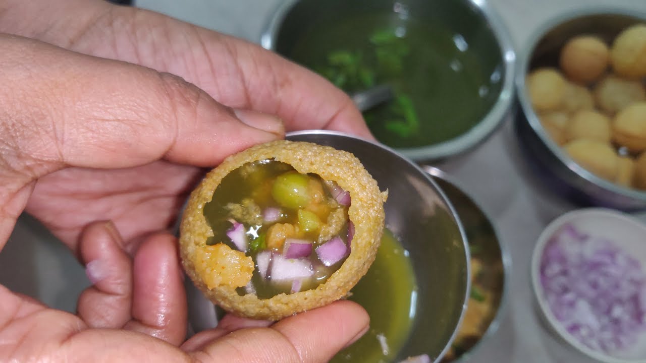 ಸಿಂಪಲ್  ಪಾನಿಪುರಿ ಮಾಡುವ ವಿಧಾನ | simple pani puri in kannada | Golgappa Recipe in Kannada #panipuri