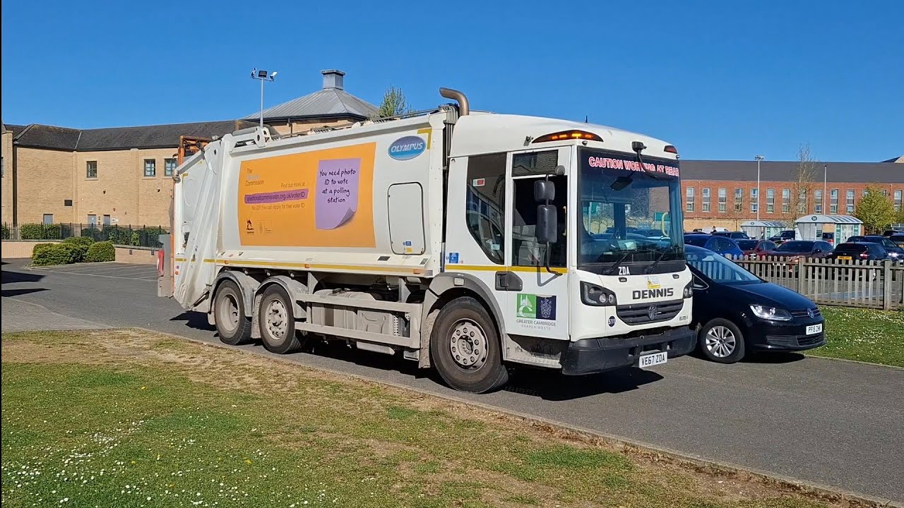 (Bin lorry challenge day 10) Green, blue and black bin collections from today (read desc)