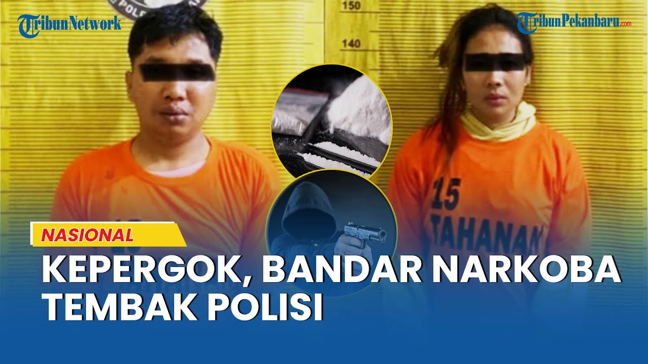 Pasutri Bandar Narkoba Tembak Polisi saat Kepergok Antar S4bu di Binjai