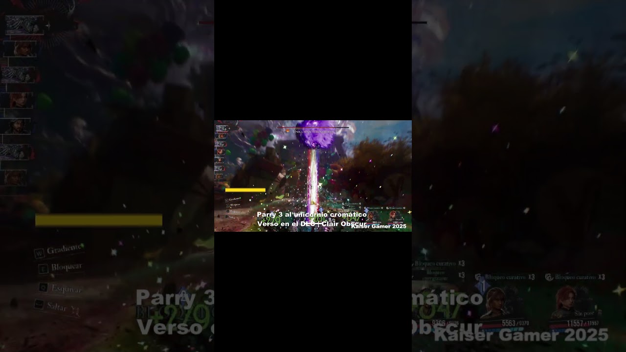 Parry 3 perfecto al unicornio cromático en el DLC | Clair Obscur