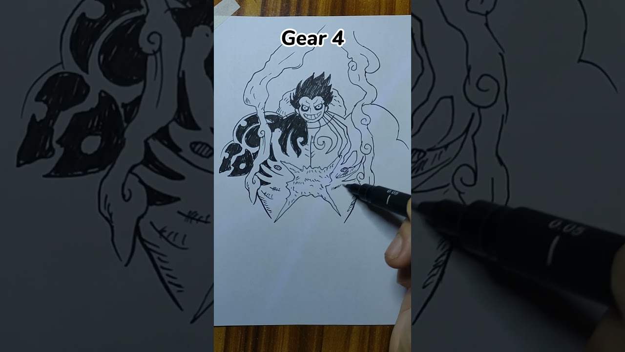 [Luffy] All Gear Transformation 1-5 🔥 