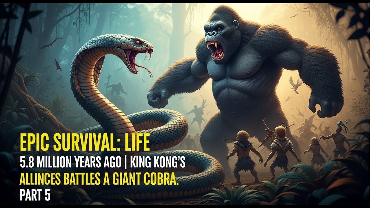 Epic Survival: Life 5.8 million years ago | King Kong's alliance battles a giant cobra. Part 5