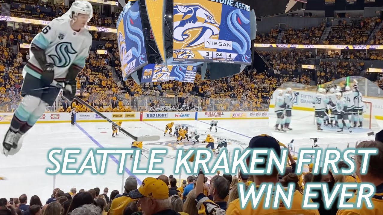 Watching the Seattle Kraken Get Their First Ever Win | Preds Opening Night