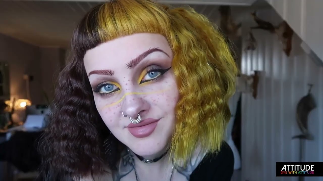 Attitude Hair Dye - Mellow Yellow Transformation by Psychara