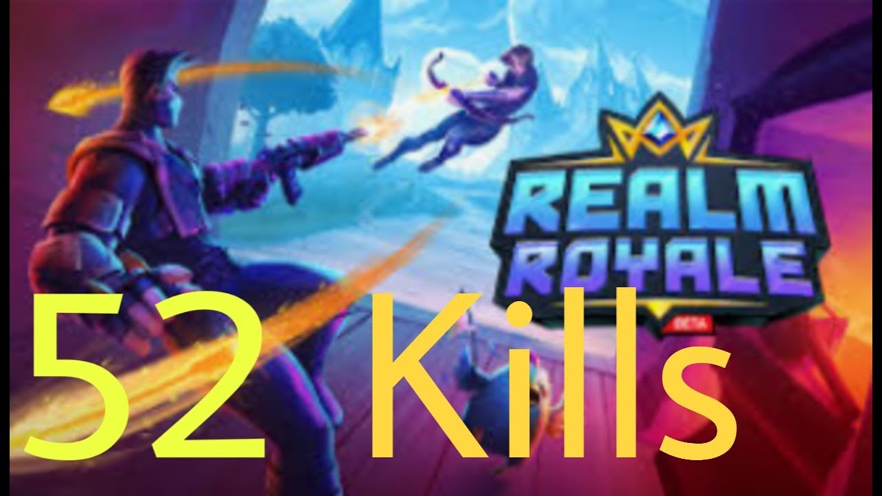 World Record kills realm royale 52 Elimination gameplay on ps4