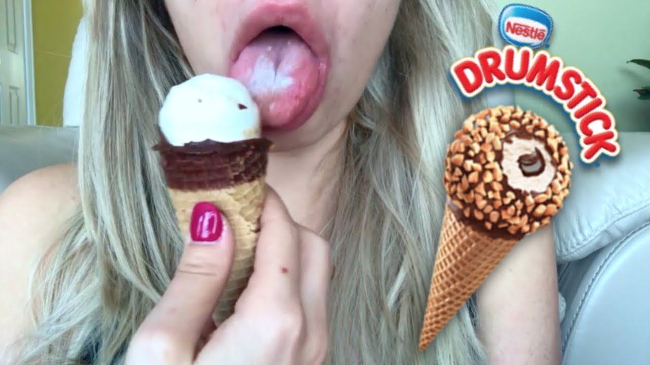 ASMR & Eating Sounds DRUMSTICK ICE CREAM CONE 🍦