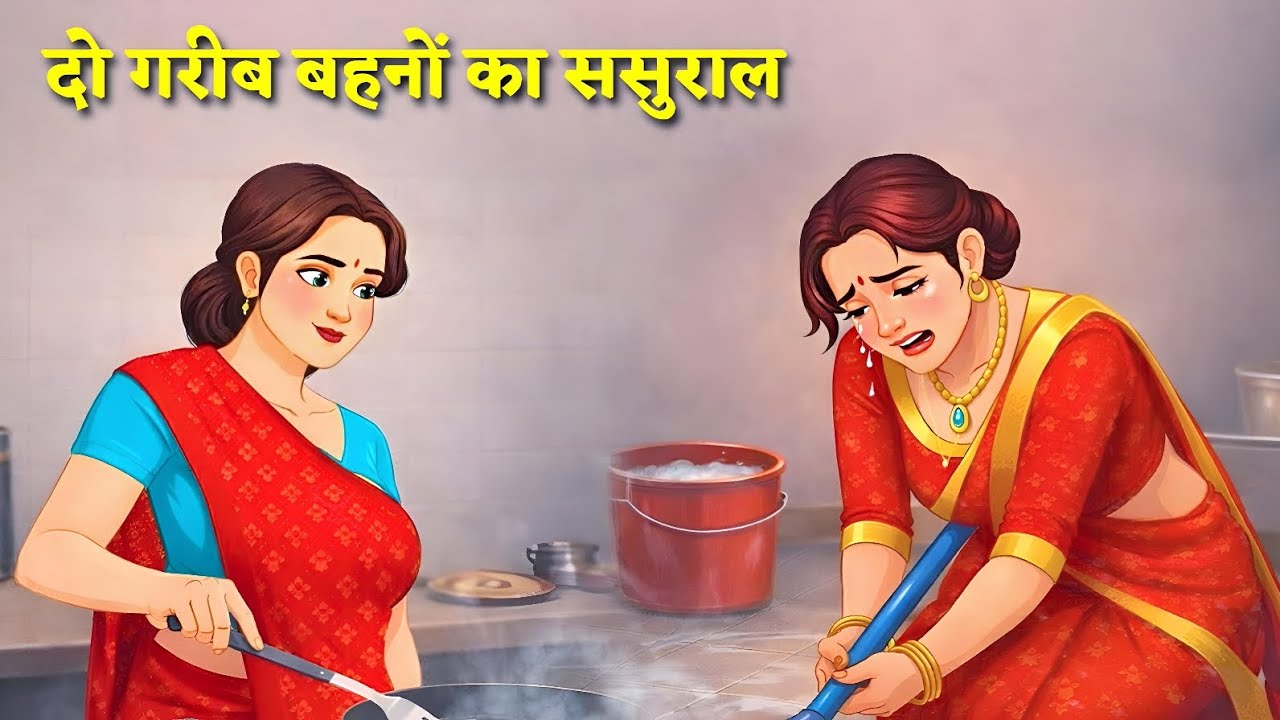 दो गरीब बहनों का ससुराल | Hindi Kahani | Moral Stories | Cartoon Story | Hindi Kahaniya