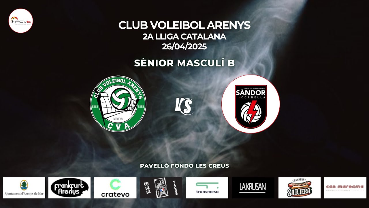 La Krusan Arenys Vòlei vs AE Sàndor