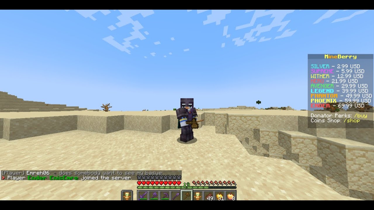 MINEBERRY | How to claim Regions in Mineberry