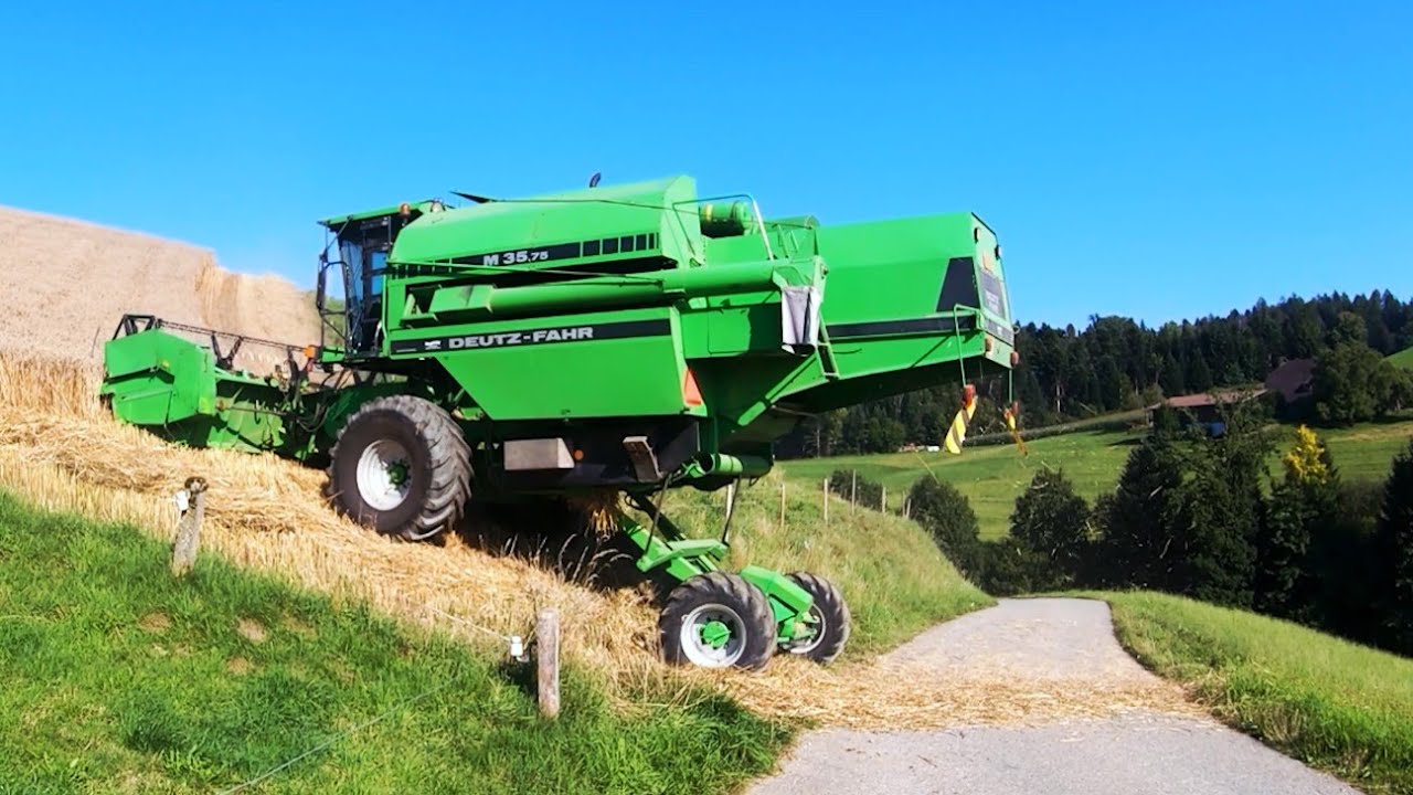 The Power of Spezialdrescher Deutz-Fahr M35.75 | Getreideernte 2025