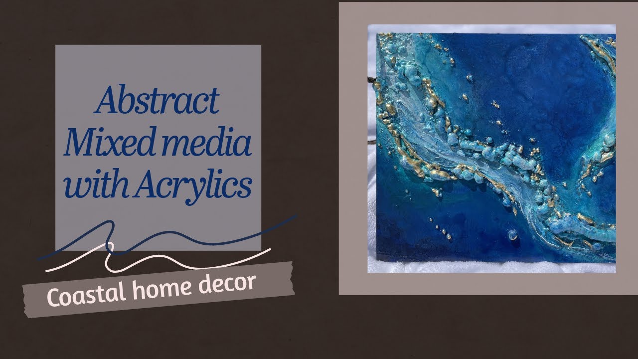 Unlocking the Mysteries of Abstract Ocean Art: A Mixed Media Masterpiece