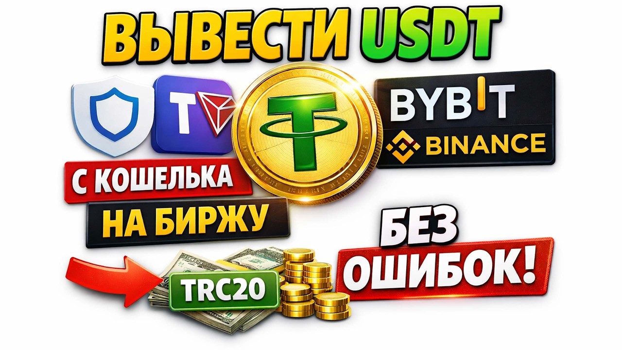 Как Вывести USDT с Trust Wallet, Tronlink на Bybit? (Отправить С Траст Валет На Байбит или Бинанс)