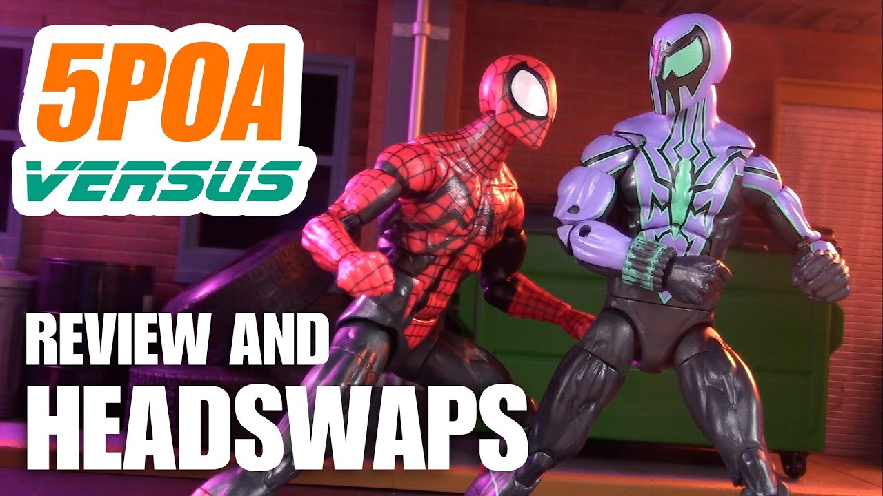 BEN REILLY VS CHASM (AND HEAD SWAPS!) Hasbro Marvel Legends Spider-Man 2023 Action Figure Review