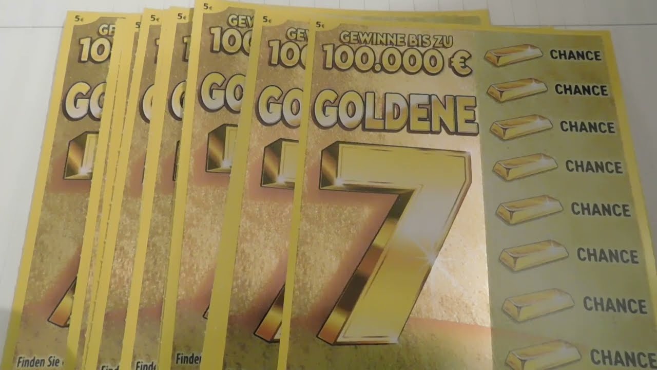 11x Goldene 7 rubbeln und das hier ist das Ergebnis