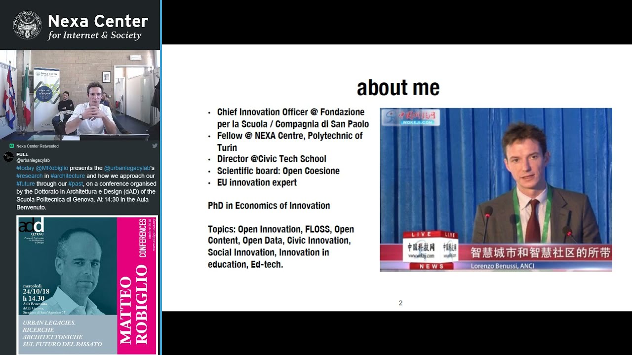 64&deg; Nexa Lunch Seminar - Le tecnologie e le reti digitali tra complessit&agrave; e inclusione