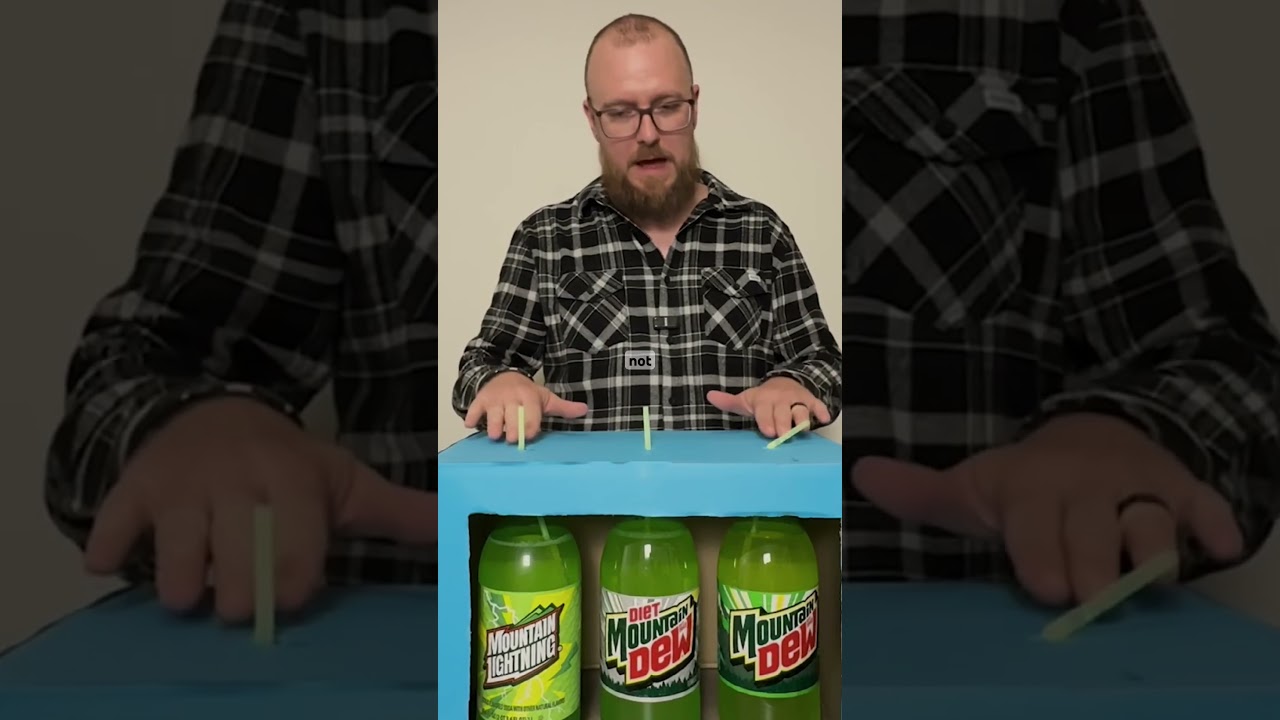 Mountain Dew Blind Taste Test | Diet vs Store Brand vs Original