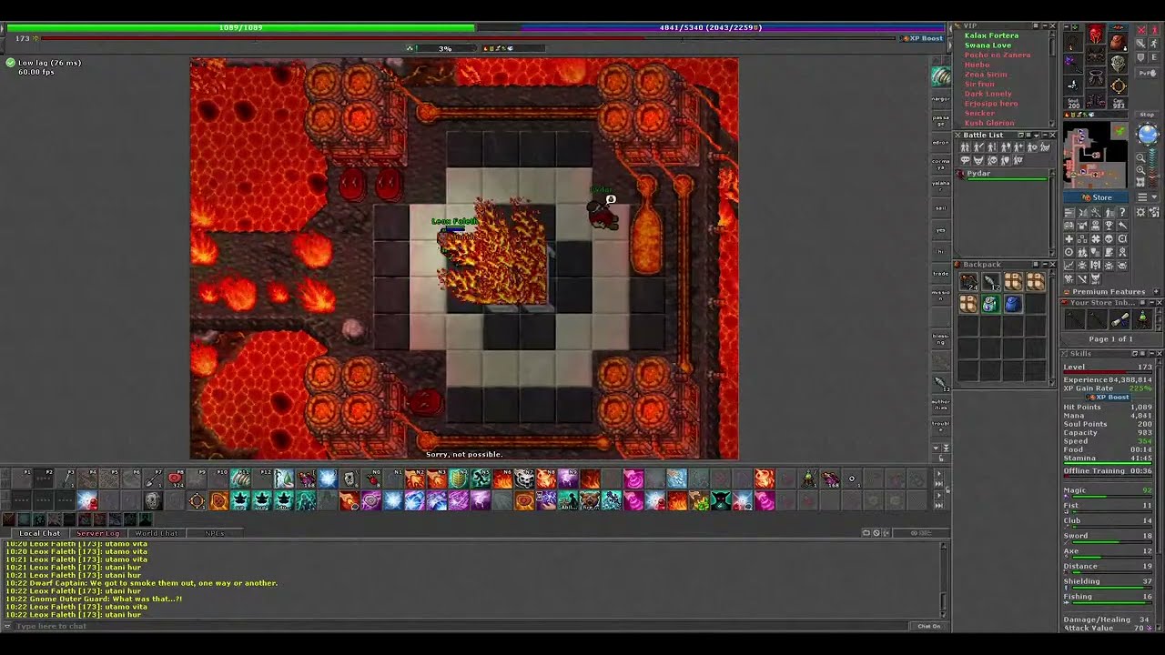 Tibia sorcerer power in kazordon ravenous lava lurker please subscribe