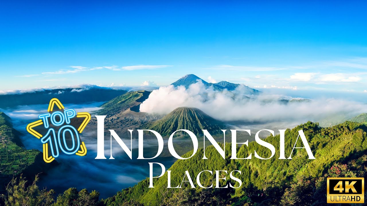 Top 10 Beautiful Places in Indonesia | Travel Around Indonesia 4k
