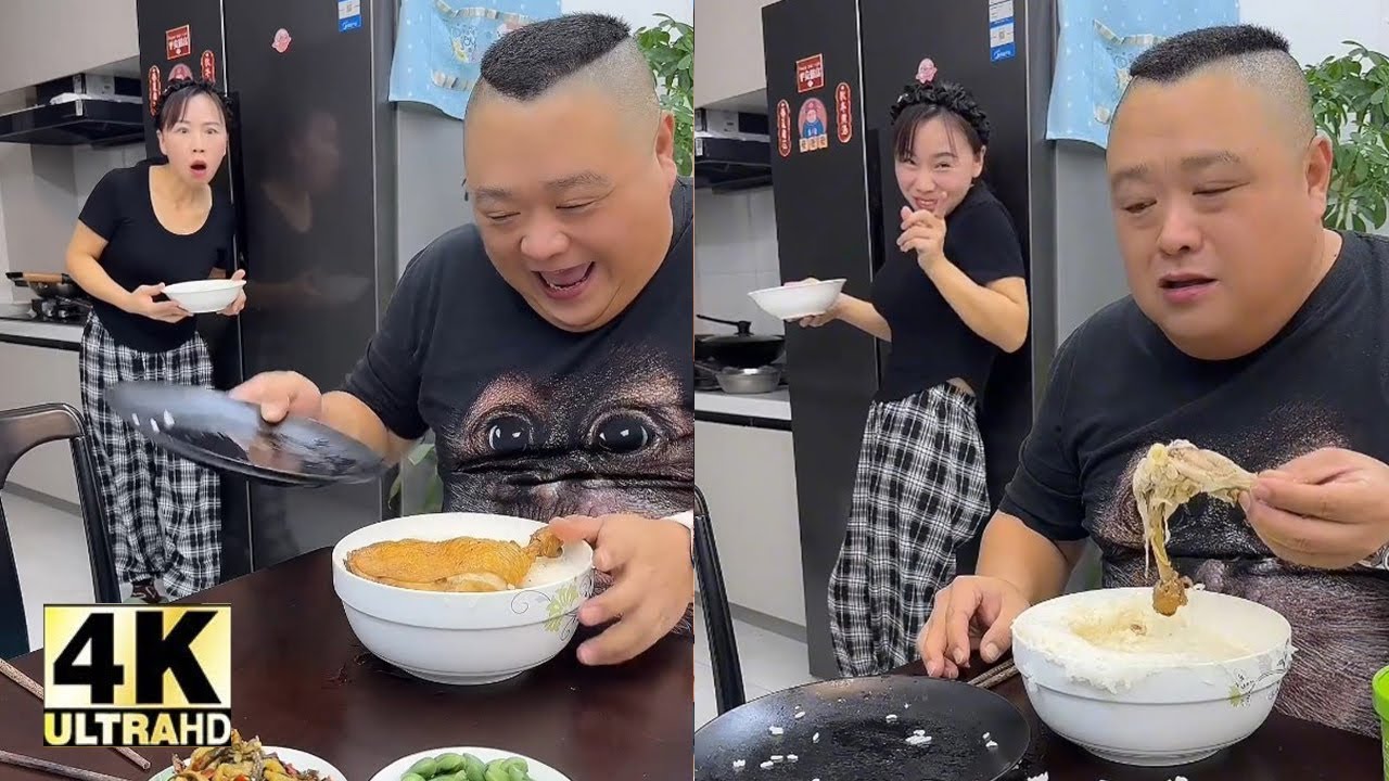 🦞 ドッキリ夫婦の海鮮 ASMR _ ASMR FOOD 🍜🍝🍜🥓🥢🍗妻は夫が隠していた鶏の足を食べた#asmr #美味しい食べ物#食べ物#vlog