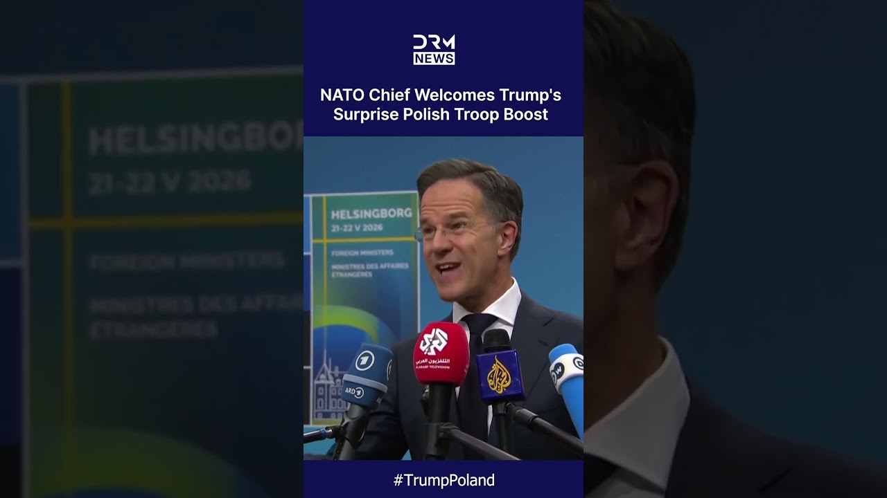 NATO Chief Mark Rutte Reacts to Trump Sending 5,000 Troops to Poland | DRM News | AH1C