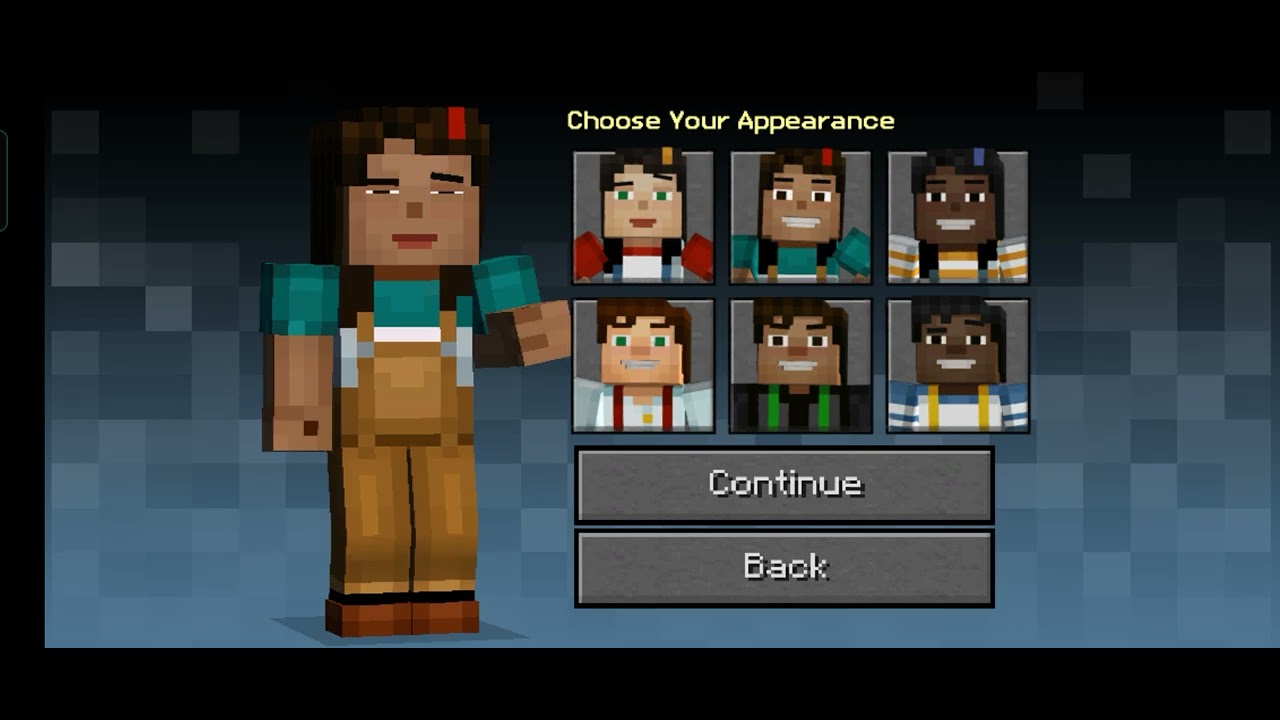 Minecraft Story Mode: Main Menu and Jesse Selection (Archive Gameplay)