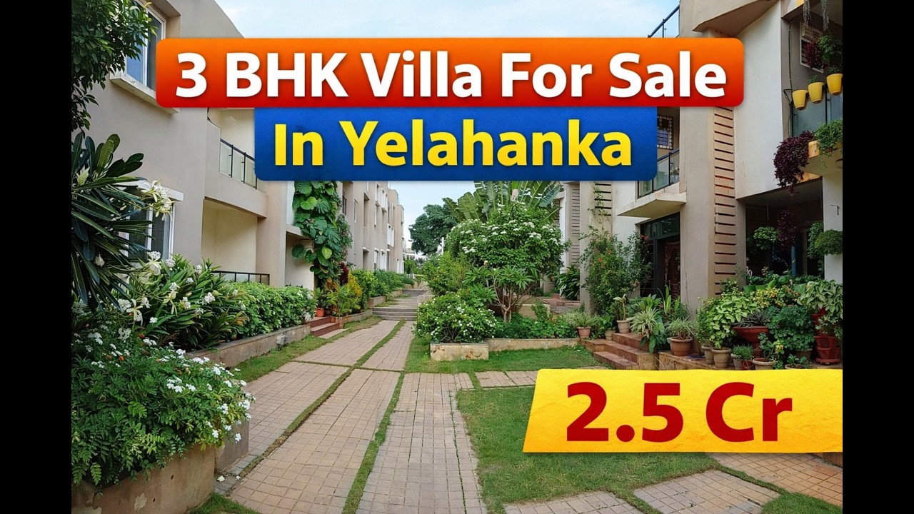 2.5 Cr/ 3 BHK Row House For Sale In Yelahanka/ Call: 08069640286/ Whatsapp: 9591608349