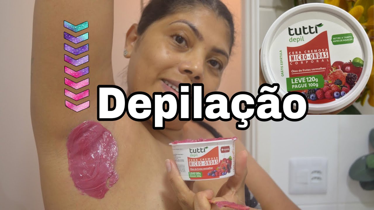 DEPILANDO AS AXILAS COM CERA CREMOSA DE MICRO-ONDAS TUTTI DEPIL  |   Por Rose Inácio Oficial