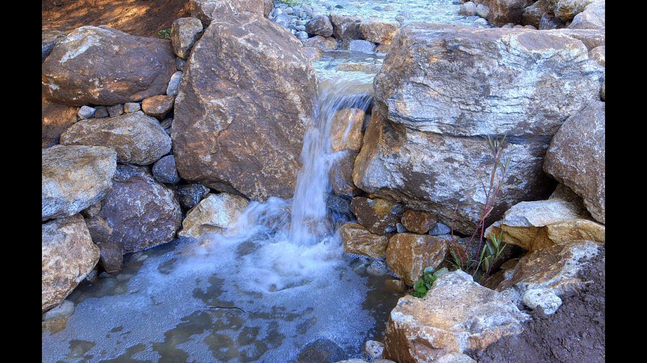 How to make a Waterfall - Landscaping Ideas - Part 5