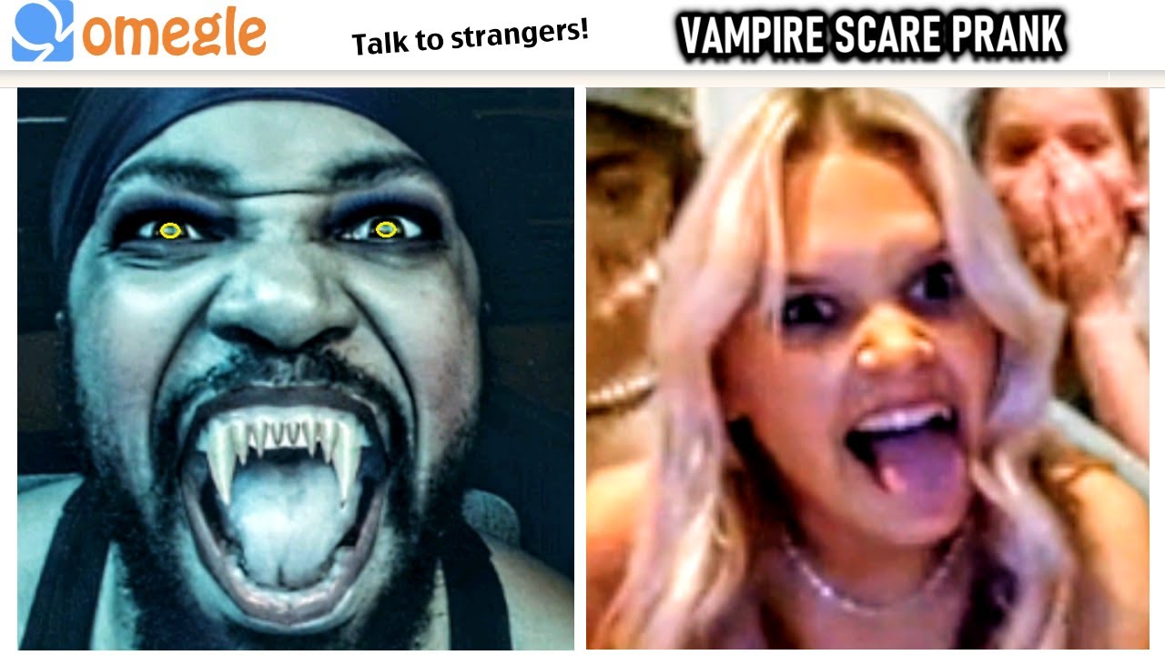 🧛🏽 Vampire Scare Prank - Omegle Jumpscare Trolling