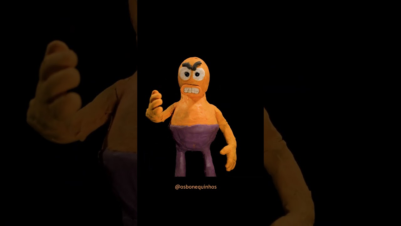 VOC&Ecirc; PARECE B#RR0 #stopmotion #boneco #claymation