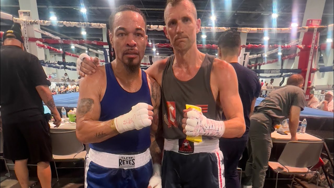 Day 1 Masters Boxing Tournament Las Vegas! @eliteboxingoviedo in Blue. Good Fight Champ!