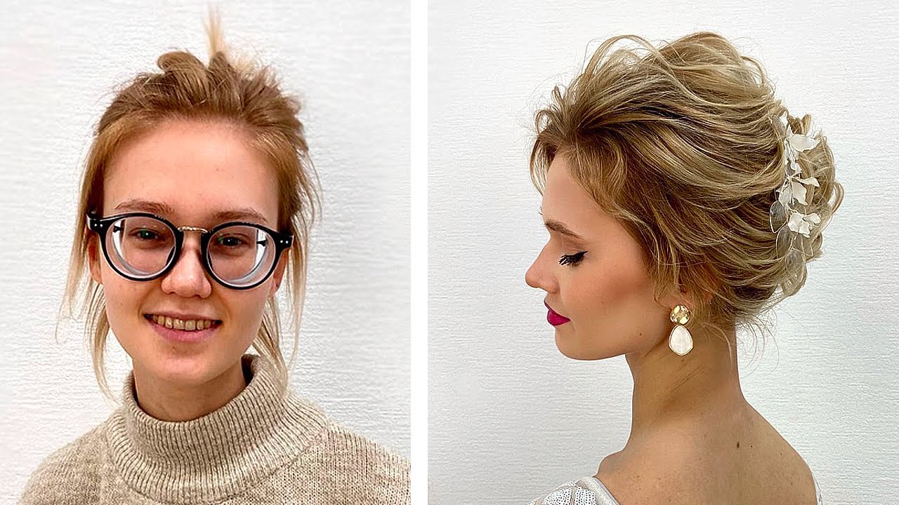 ПРЕОБРАЖЕНИЕ ДО И ПОСЛЕ / Прическа на Короткие Волосы /   AMAZING HAIR TRANSFORMATION