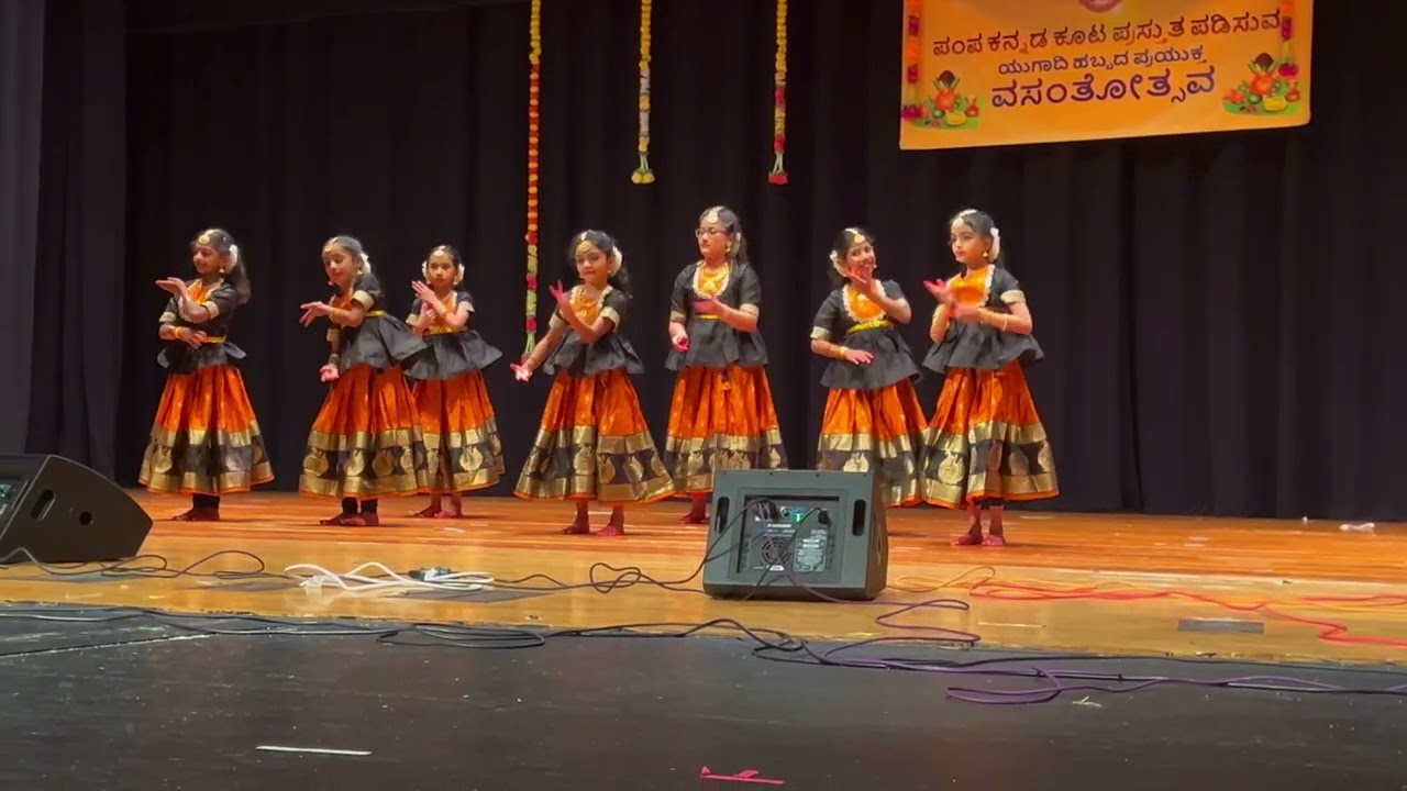 Sri Vigna Rajam Bhaje | #bharathanatyam  | Aadyam Dance Academy | kids group dance | #ugadi2024