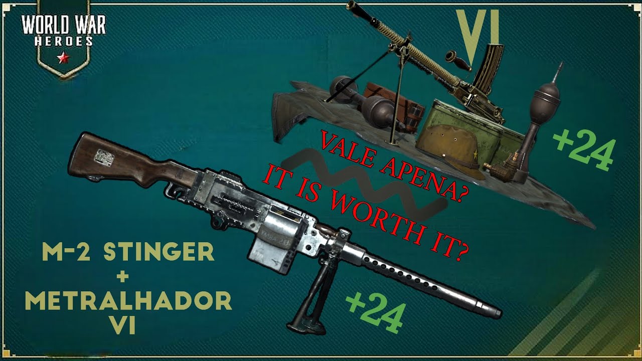 M2 STINGER 𝗥𝗘𝗧𝗥𝗔𝗕𝗔𝗟𝗛𝗔𝗗𝗔 🔥 Armadura VI METRALHADOR +24 🛡️ World War Heroes Hameplay ⚔️ (PT/EN Subs)