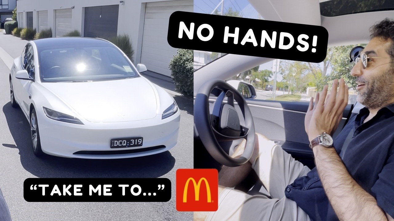 FULL SELF DRIVING | Will it do a MCDONALDS DRIVE THROUGH??