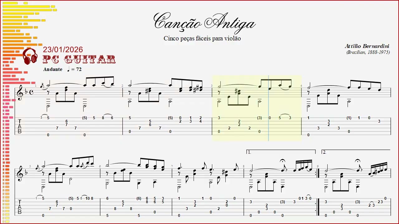 Bernardini, Cançao Antiga, guitar