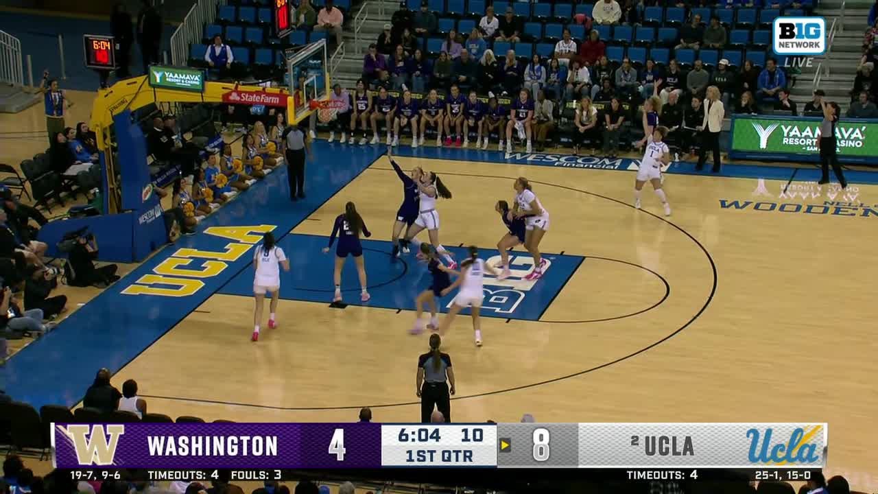 Nothing But Net For Kiki Rice vs. Washington | UCLA Women's Basketball